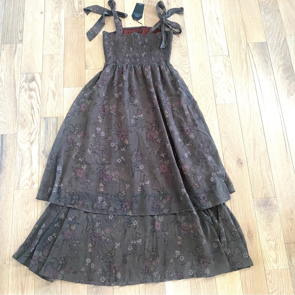 Disturbia Arnora Tiered Shirred Bodice Maxi Dress - Picture 9 of 12